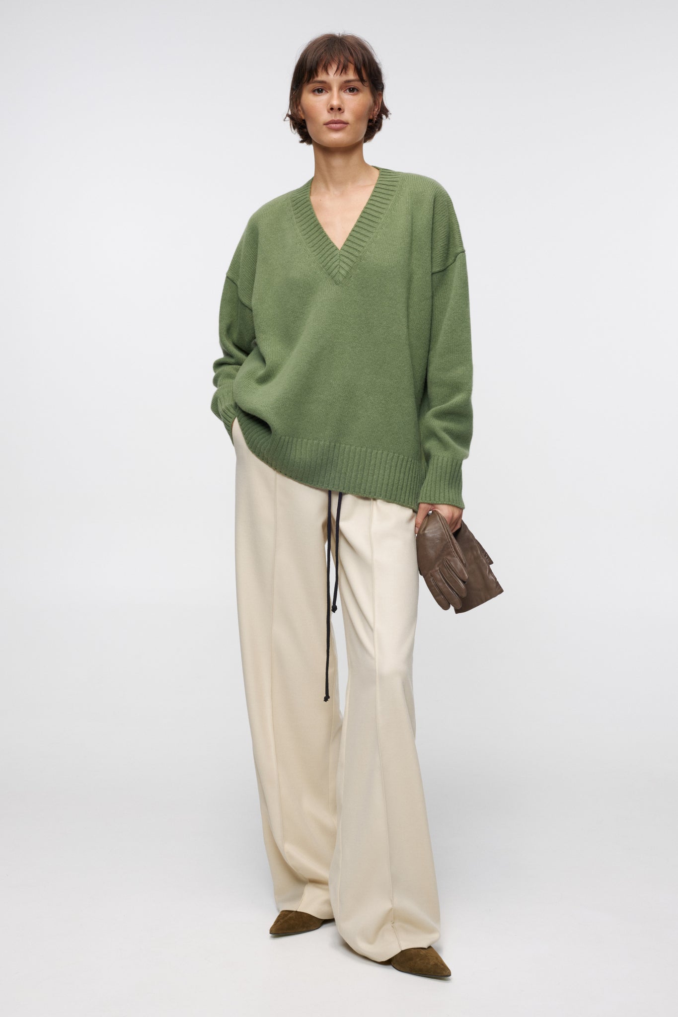 Fall Fern Green Sweater