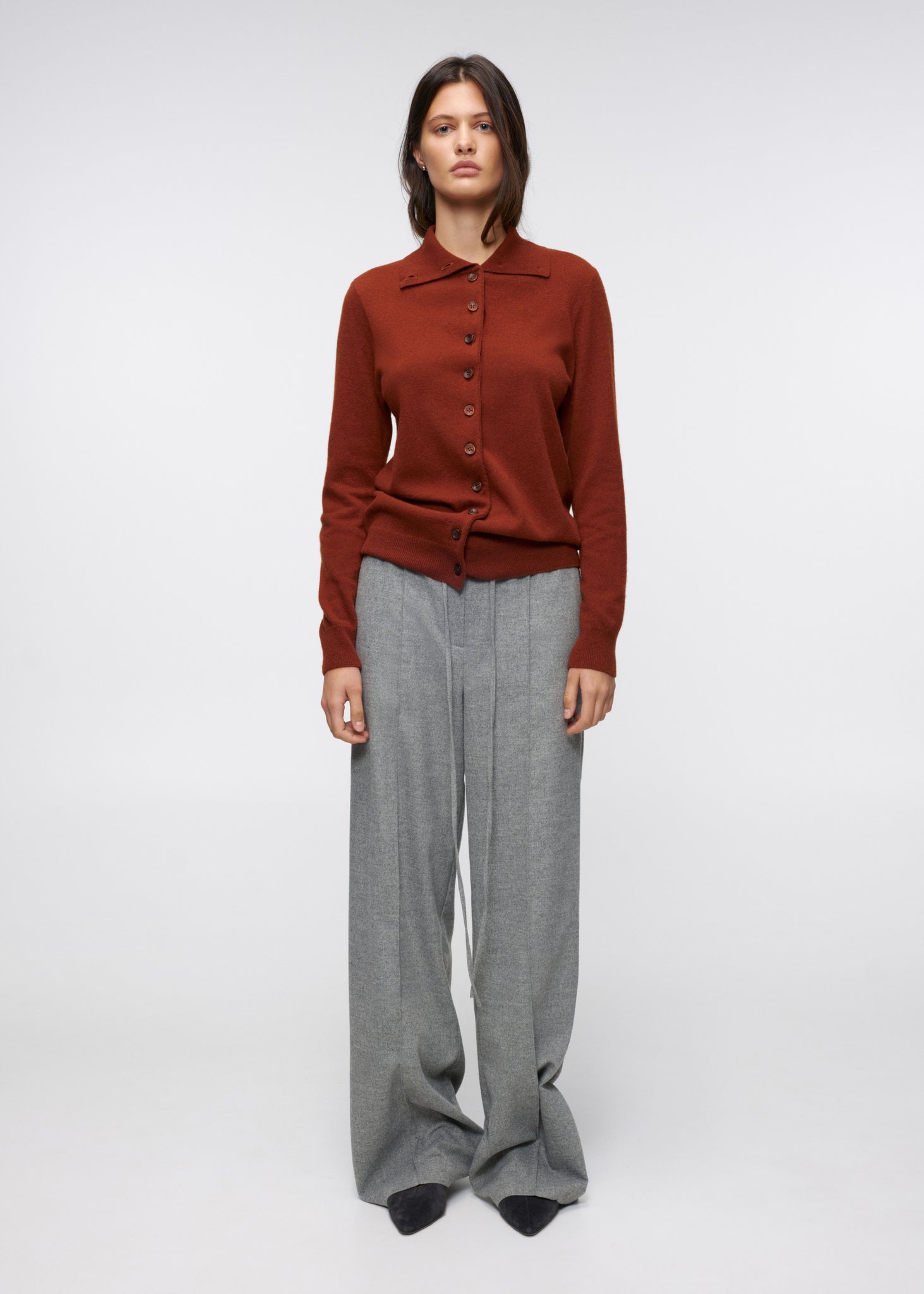 Harvest Grey Straight Trousers
