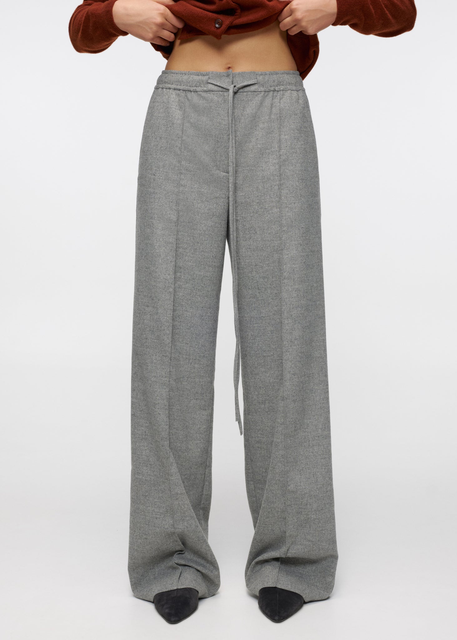 Harvest Grey Straight Trousers