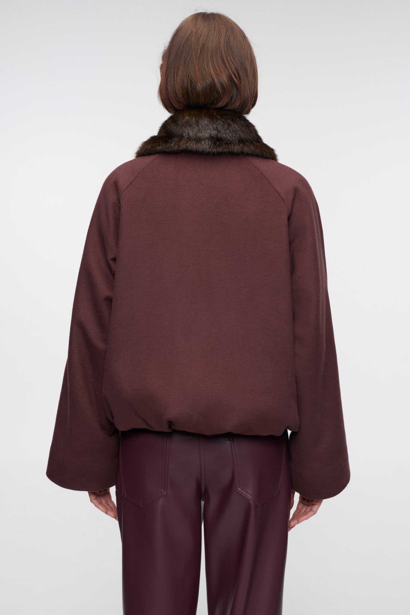 Cranberry Harvest Wool Coat