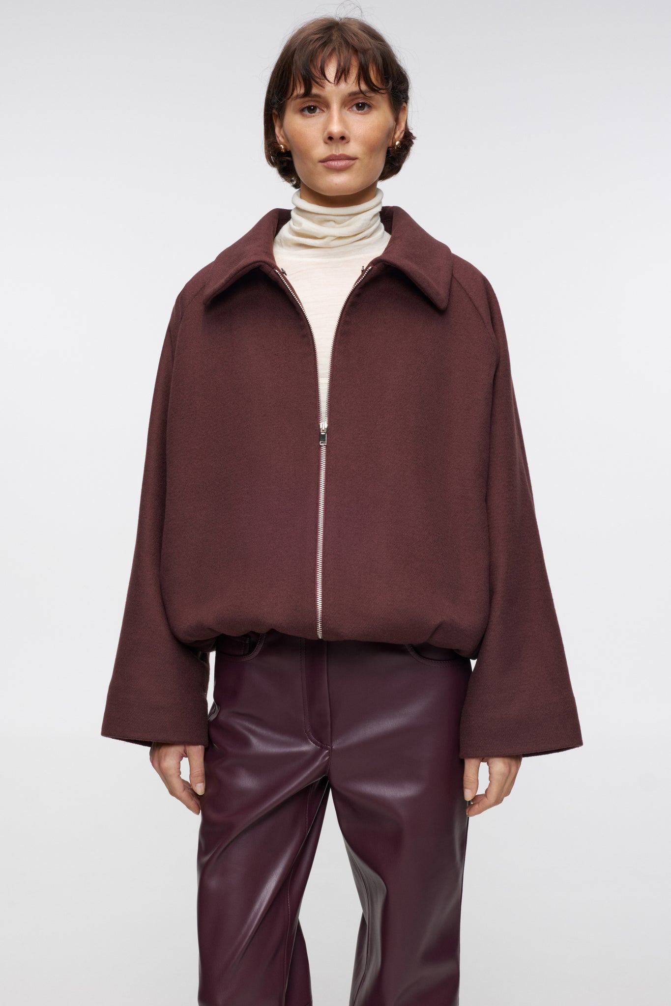 Cranberry Harvest Wool Coat