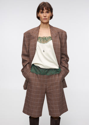 Sage Satin Top