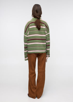 Fall Foliage Striped Sweater