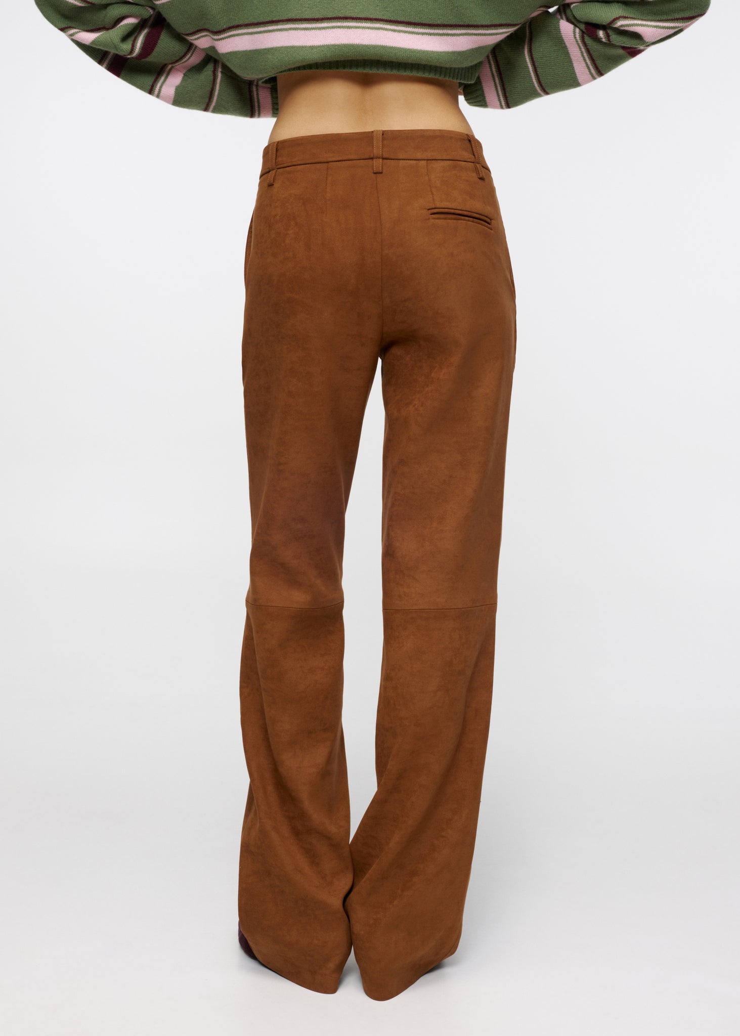 Cognac Suede Trousers