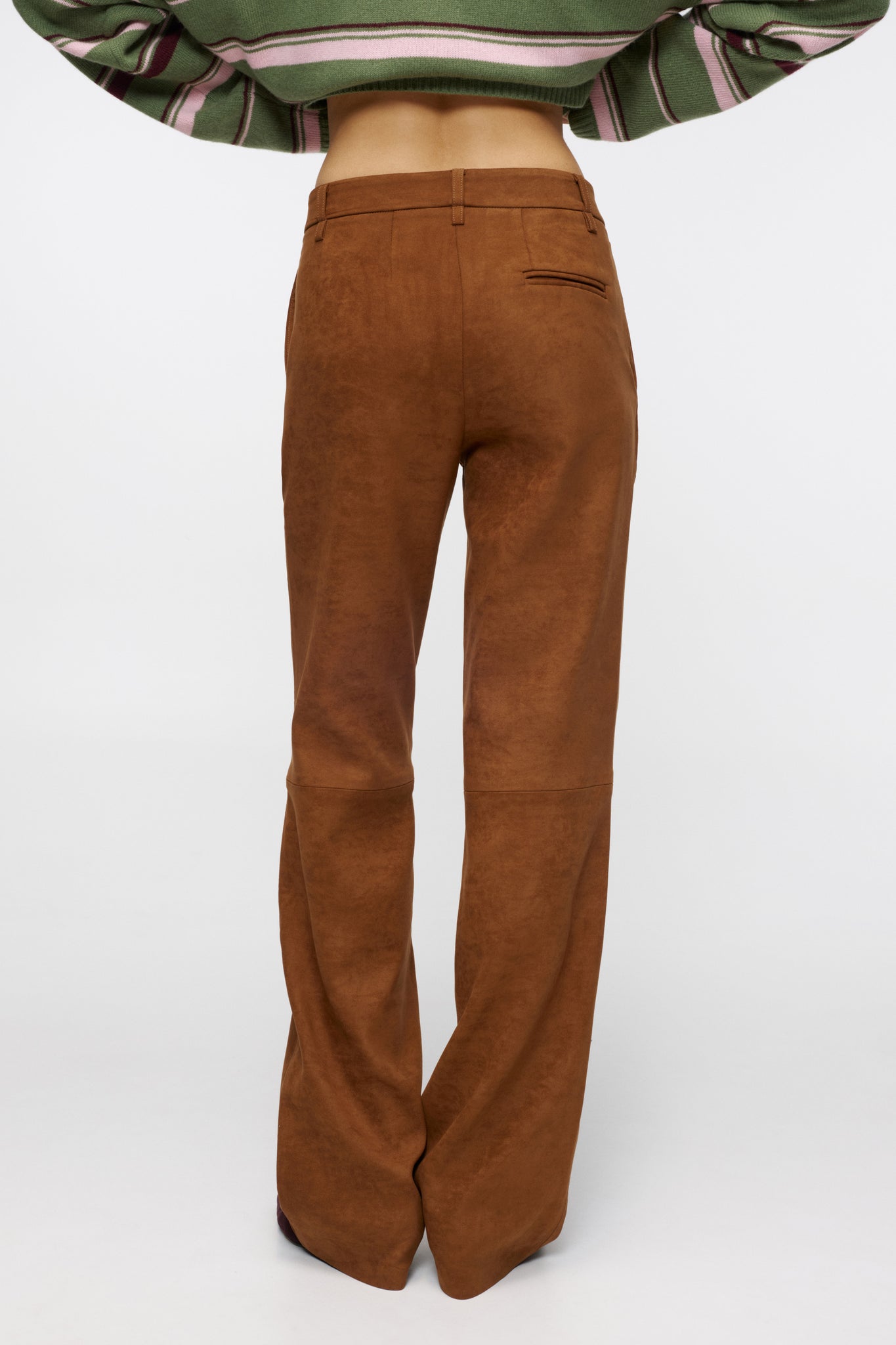 Cognac Suede Trousers