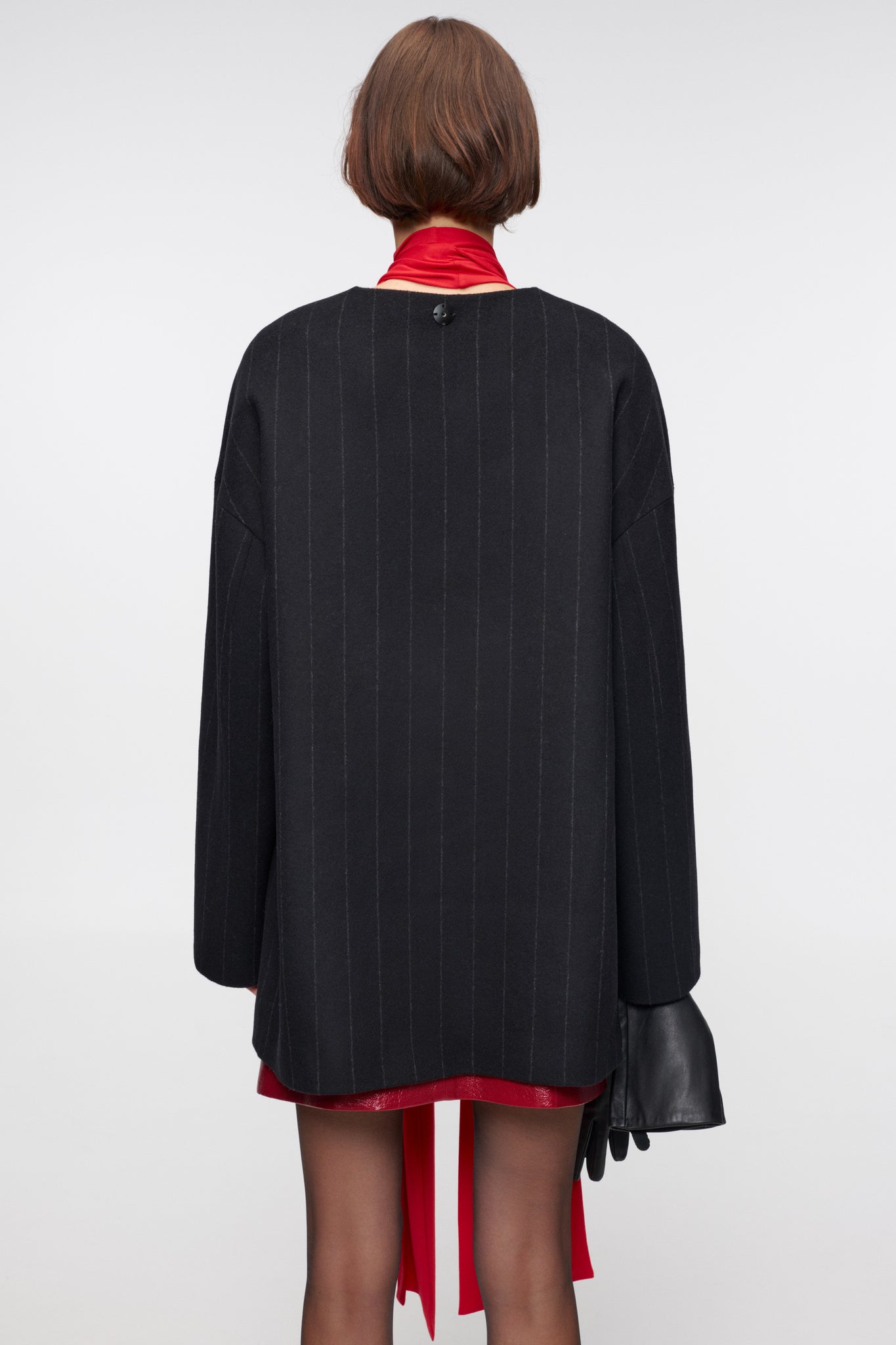 Eclipse Striped Cashmere Coat