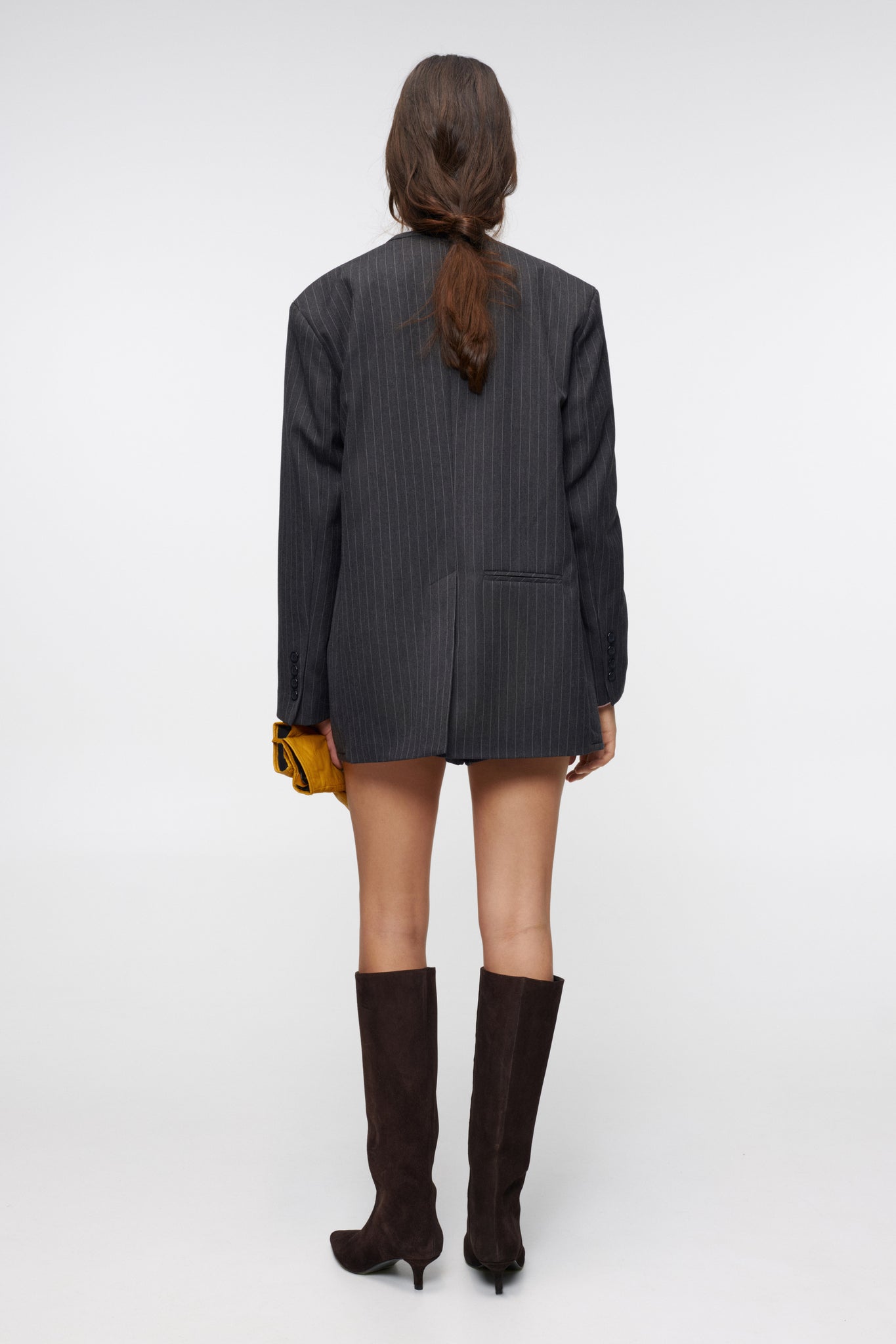 Autumn Noir Pinstripe Blazer