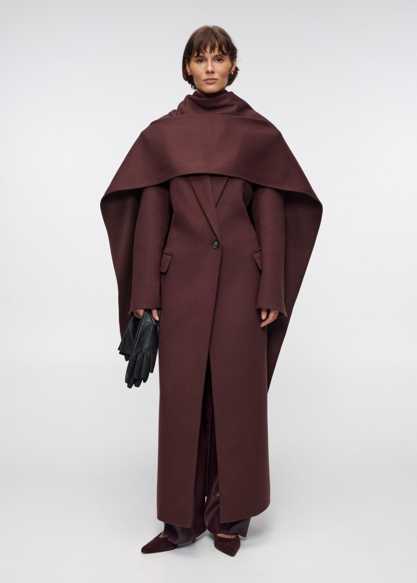 Autumn Berry Maxi Coat