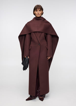 Autumn Berry Maxi Coat
