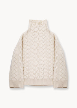 Braided Cashmere Sweater