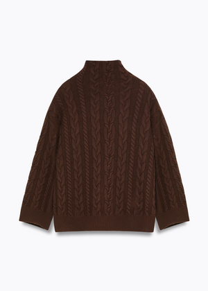 Braided Brown Sweater