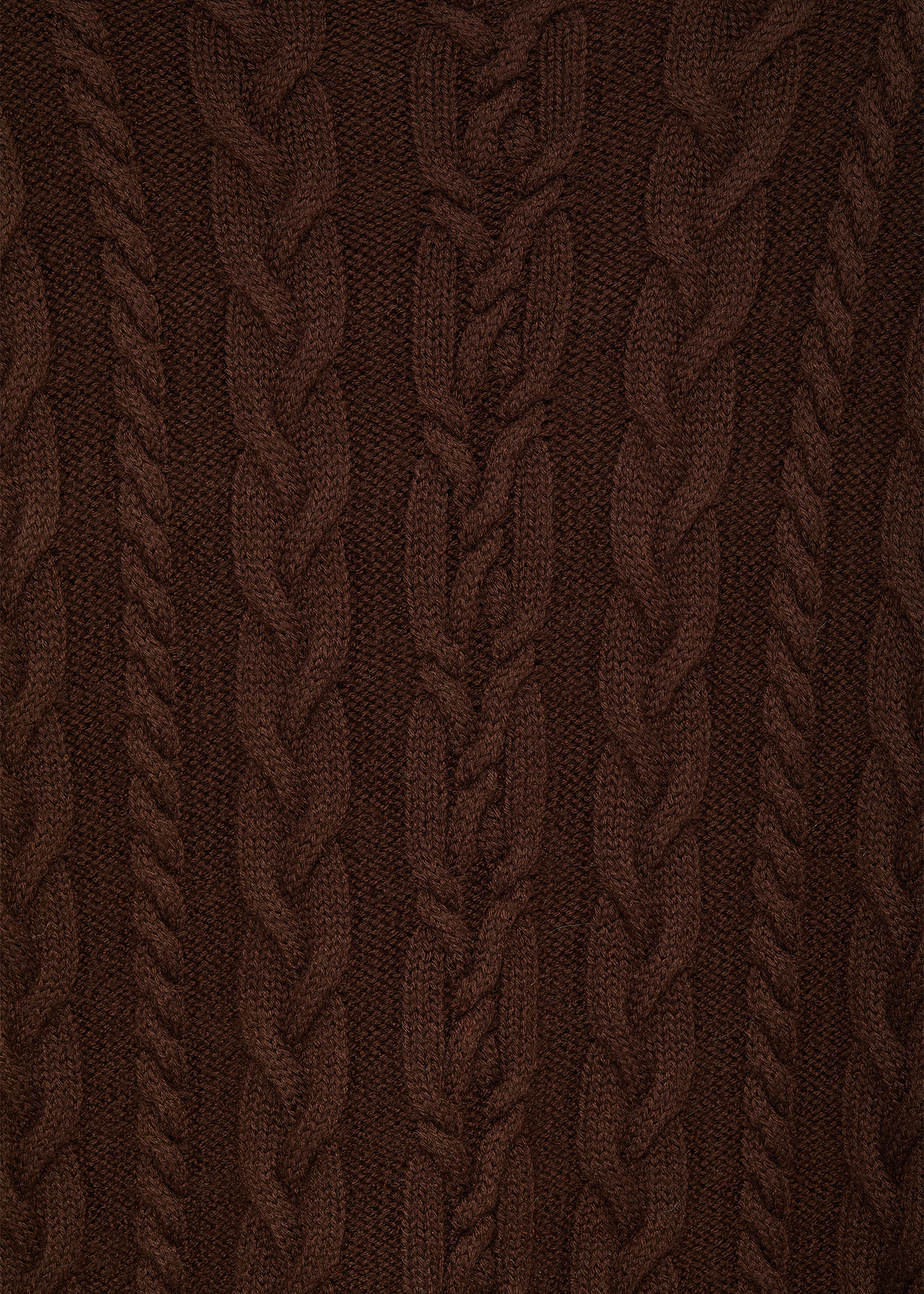 Braided Brown Sweater