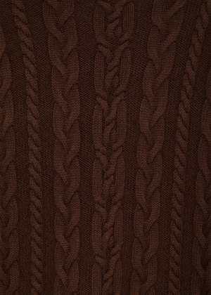 Braided Brown Sweater