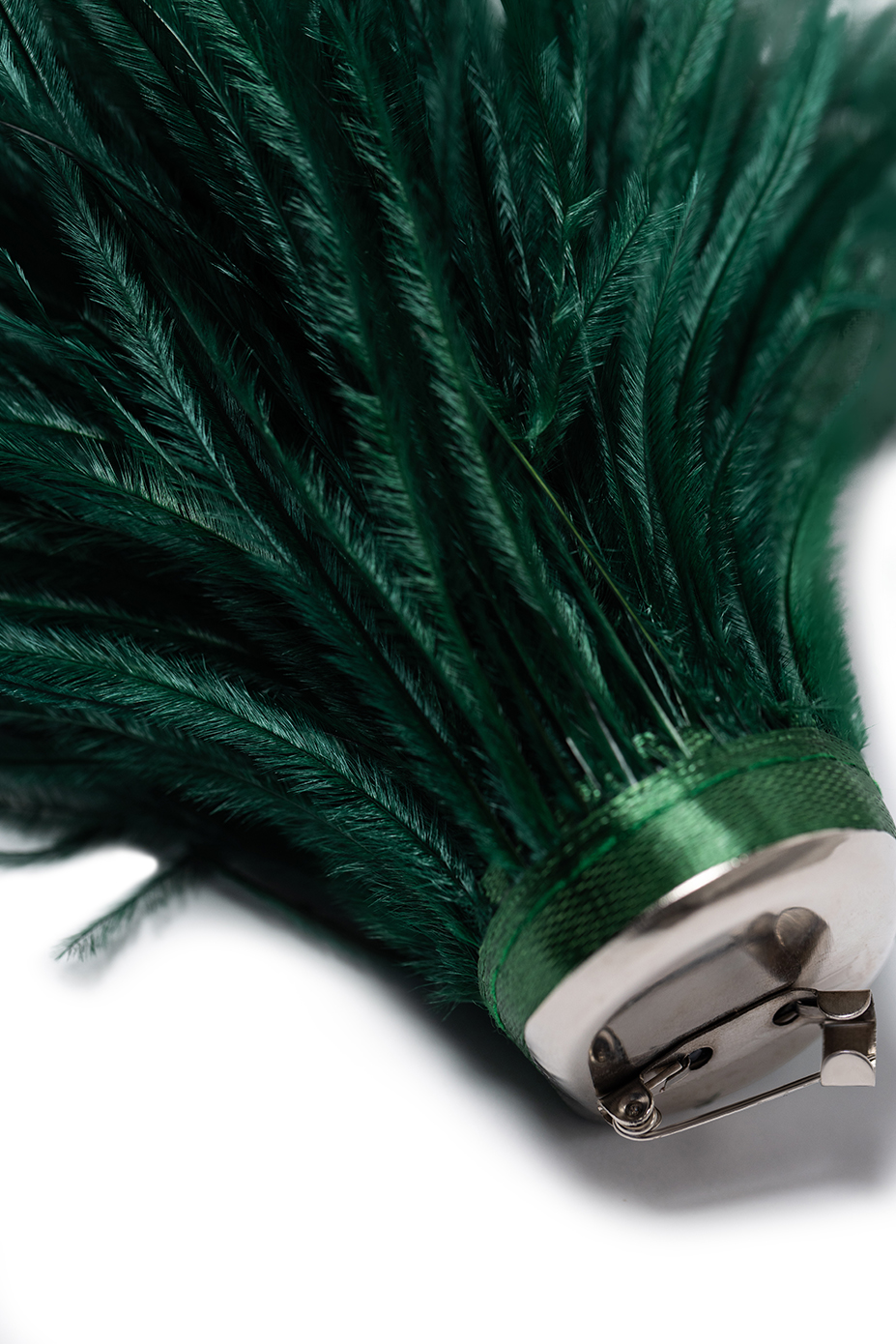 Брошка з страусиного пір'я MIRA