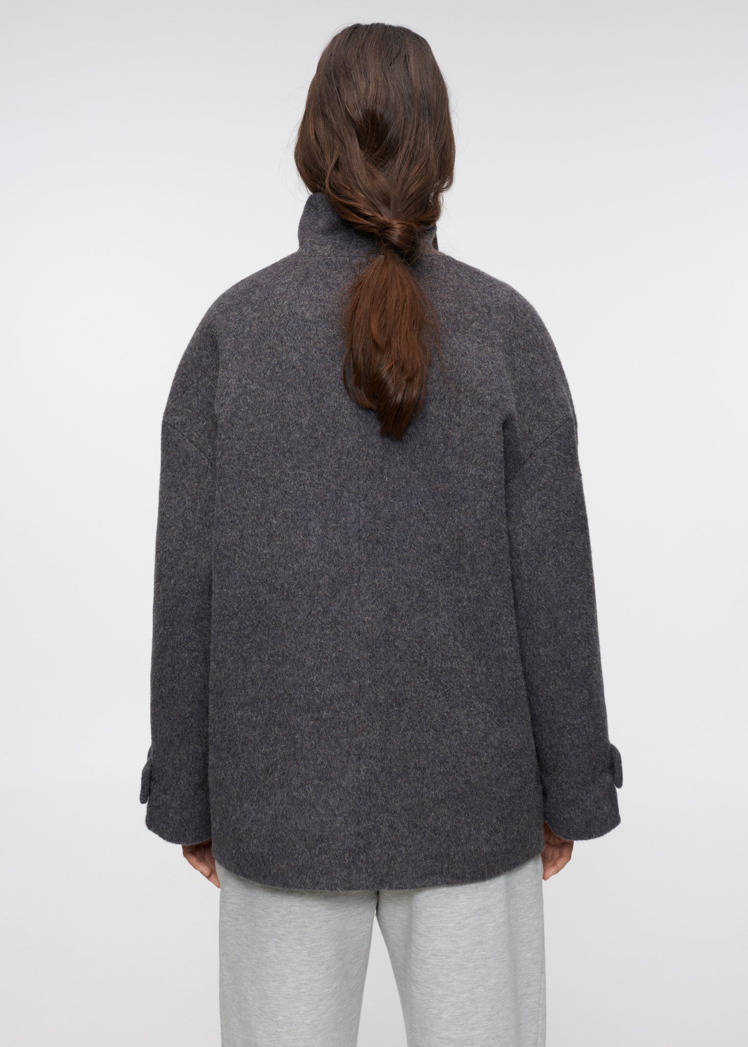 Misty Morning Stand Collar Coat