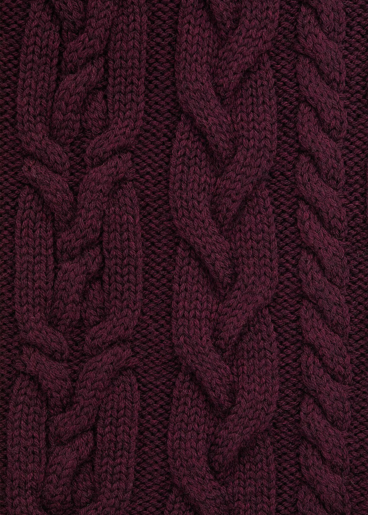 Braided Plum Scarf