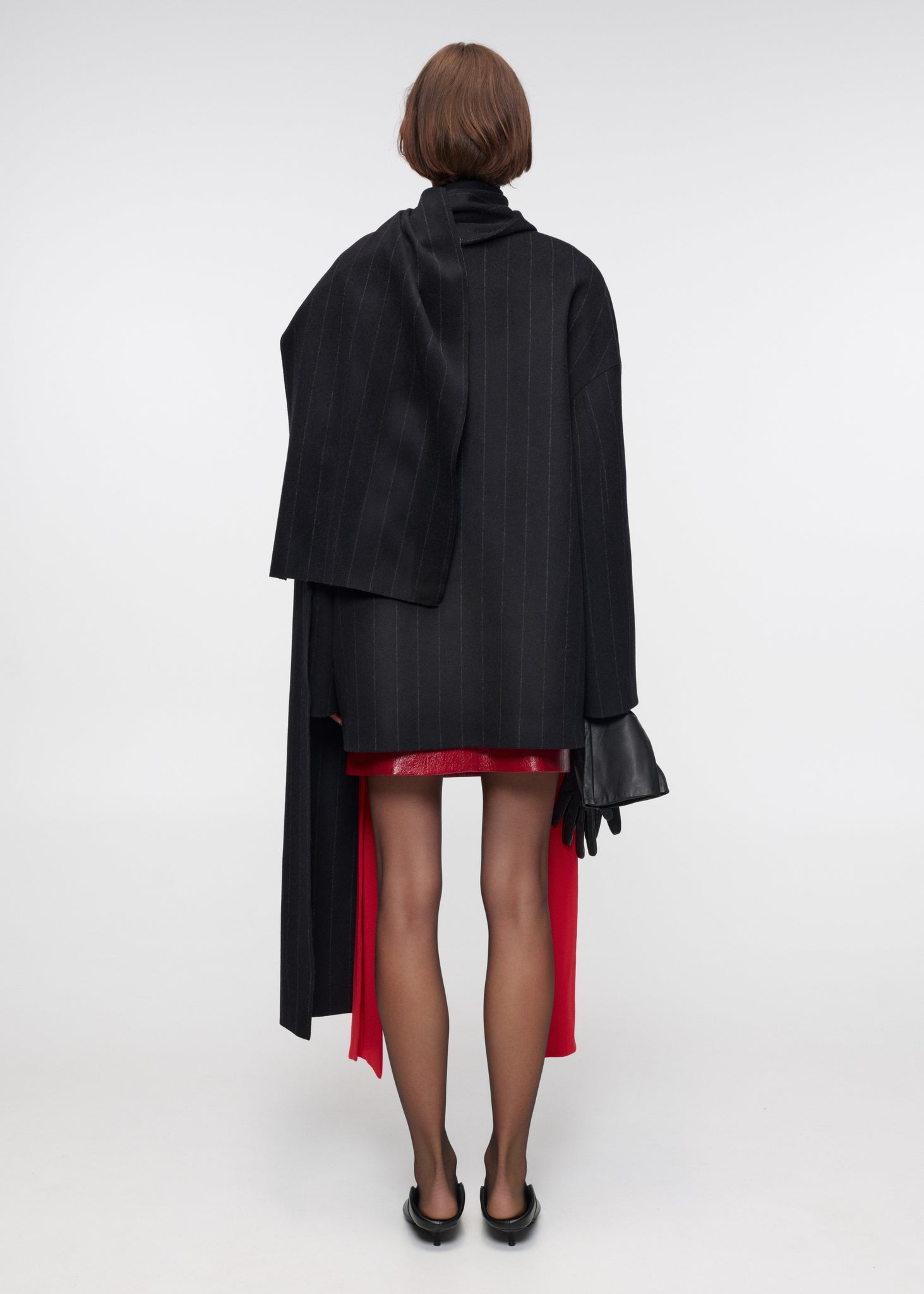 Eclipse Striped Wool Coat