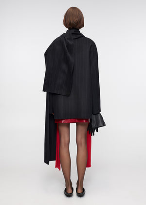 Eclipse Striped Wool Coat