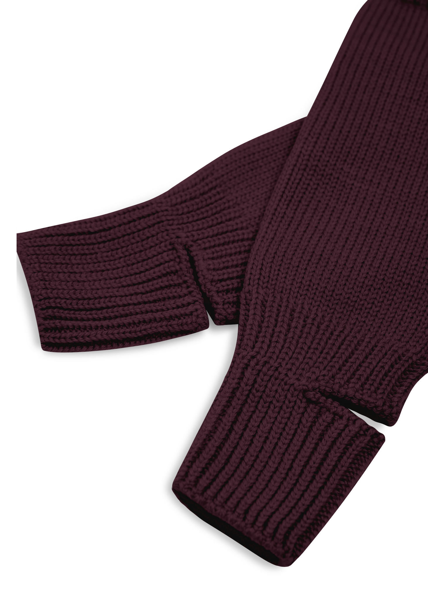 Wool Plum Mitts