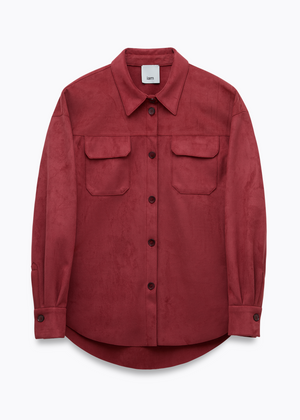 Raspberry Suede Shirt