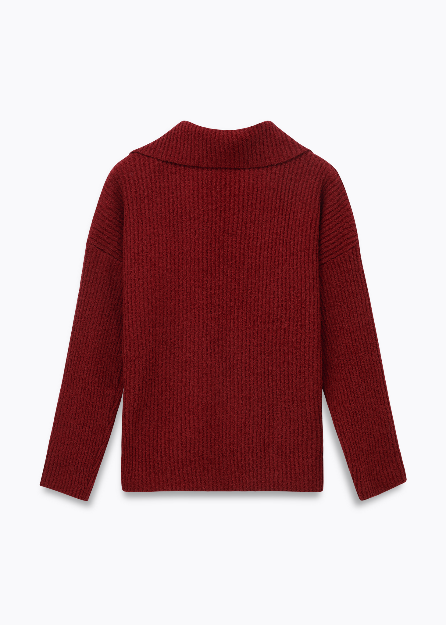 Openwork Raspberry Sweater