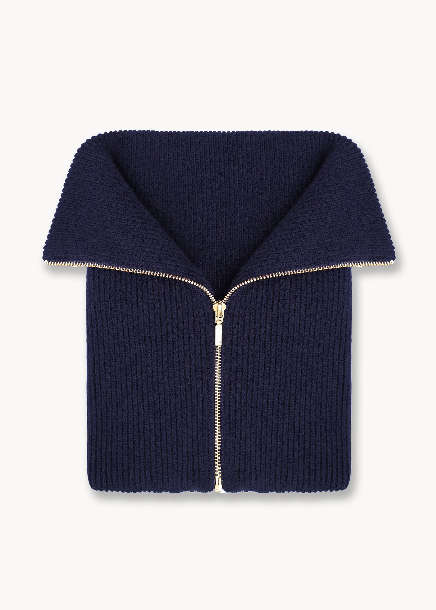 Knitted Blue Collar