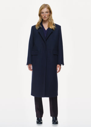 Midi-Length Wool Coat