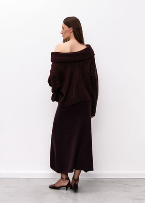 Knitted Chocolate Skirt