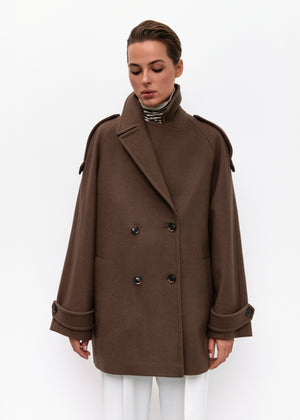 Double-Breasted Wool Coat