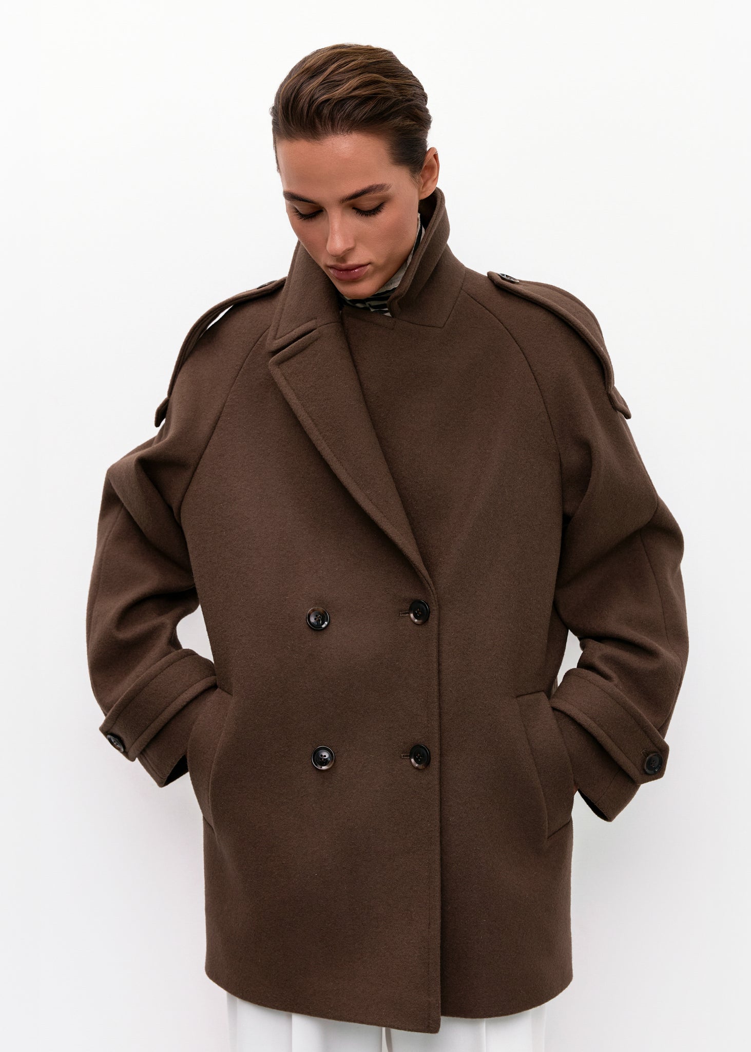 Double-Breasted Wool Coat – iam
