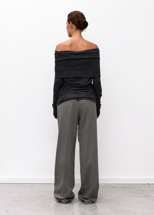 Zipped Cashmere Pants