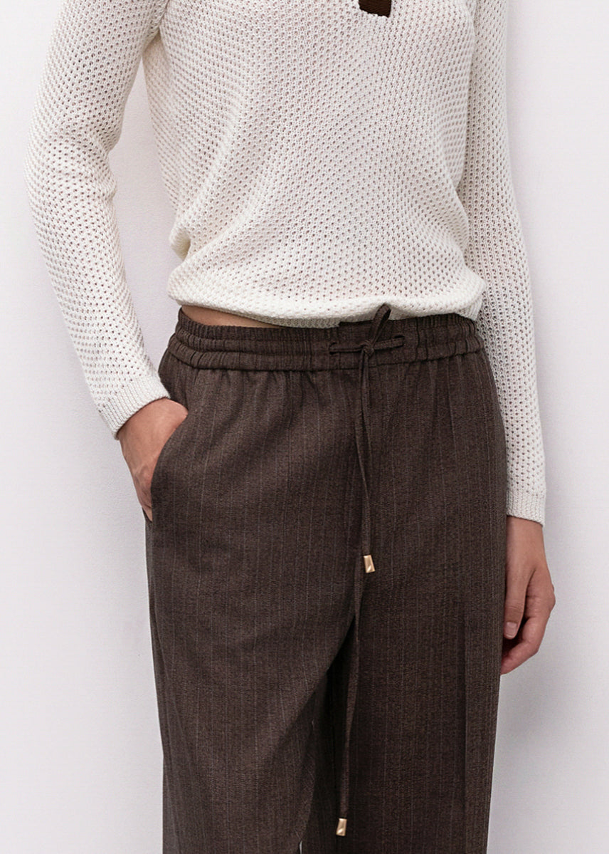 Striped Wool Pants