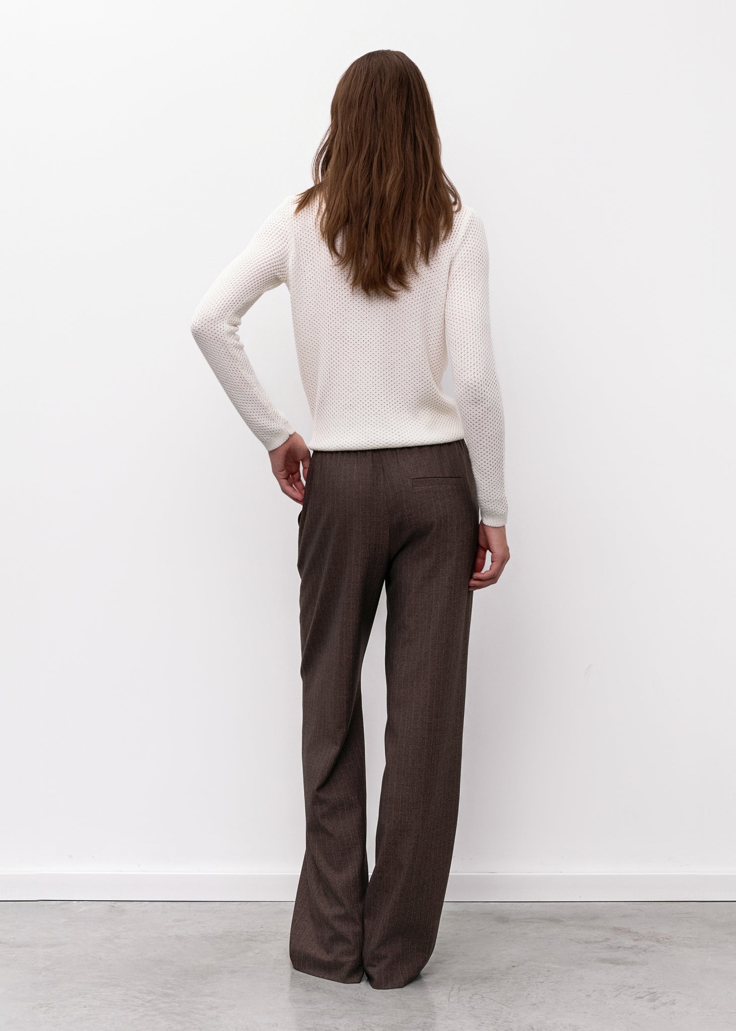 Striped Wool Pants