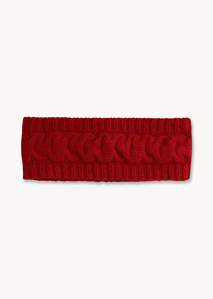Knitted Red Headband