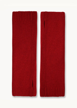 Knitted Red Mitts